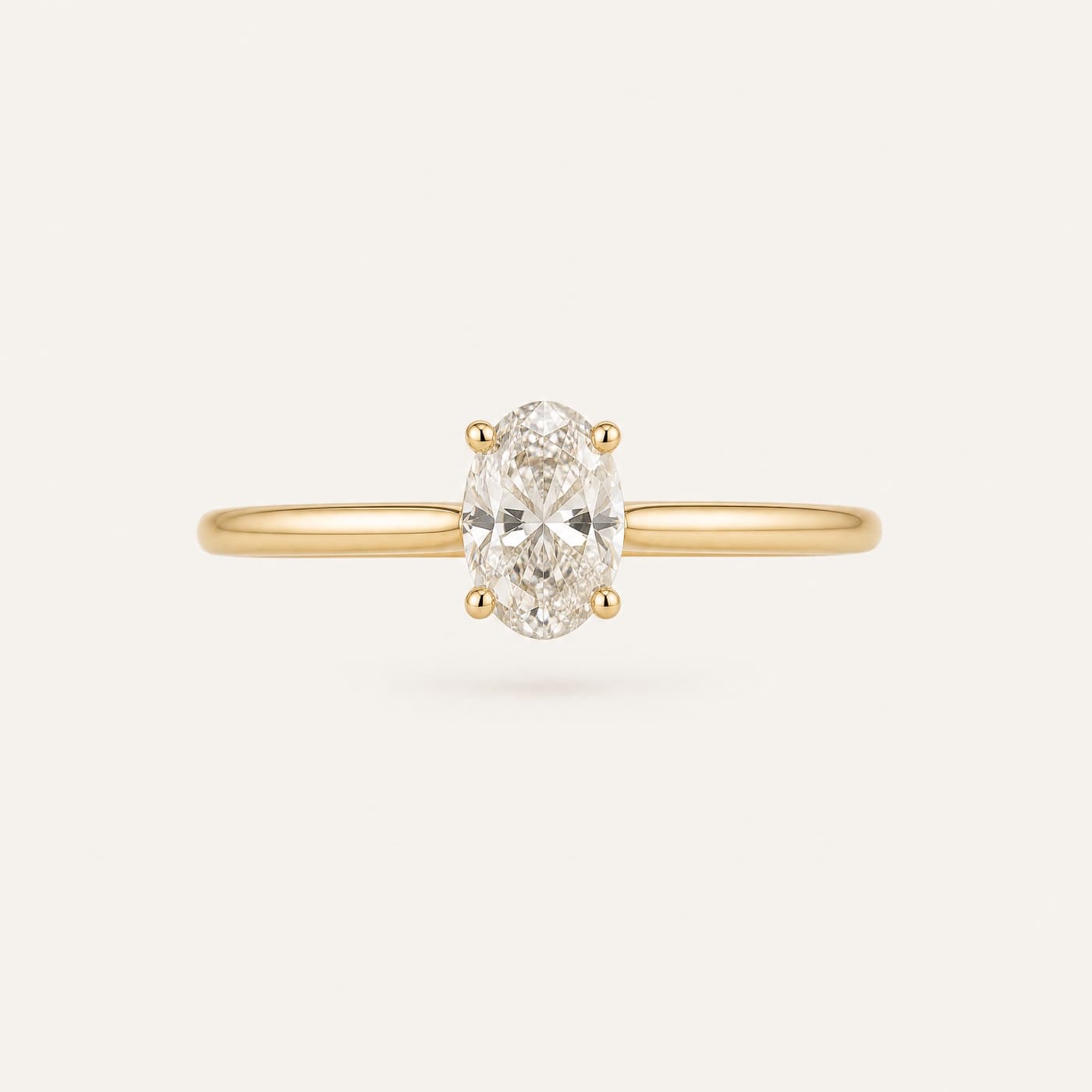 Oval Solitaire 0.60 ct — Lab-grown